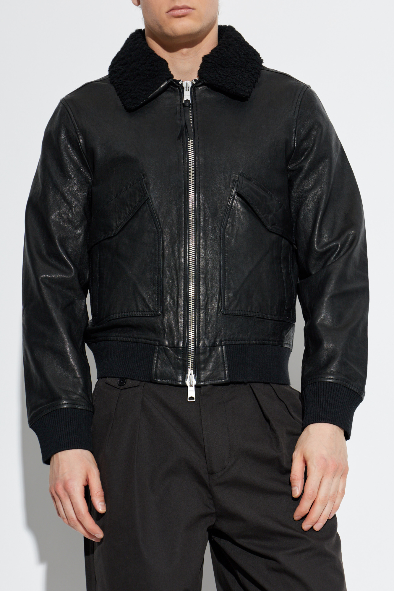 AllSaints 'Vaucluse Aviator' leather jacket | Men's | Vitkac